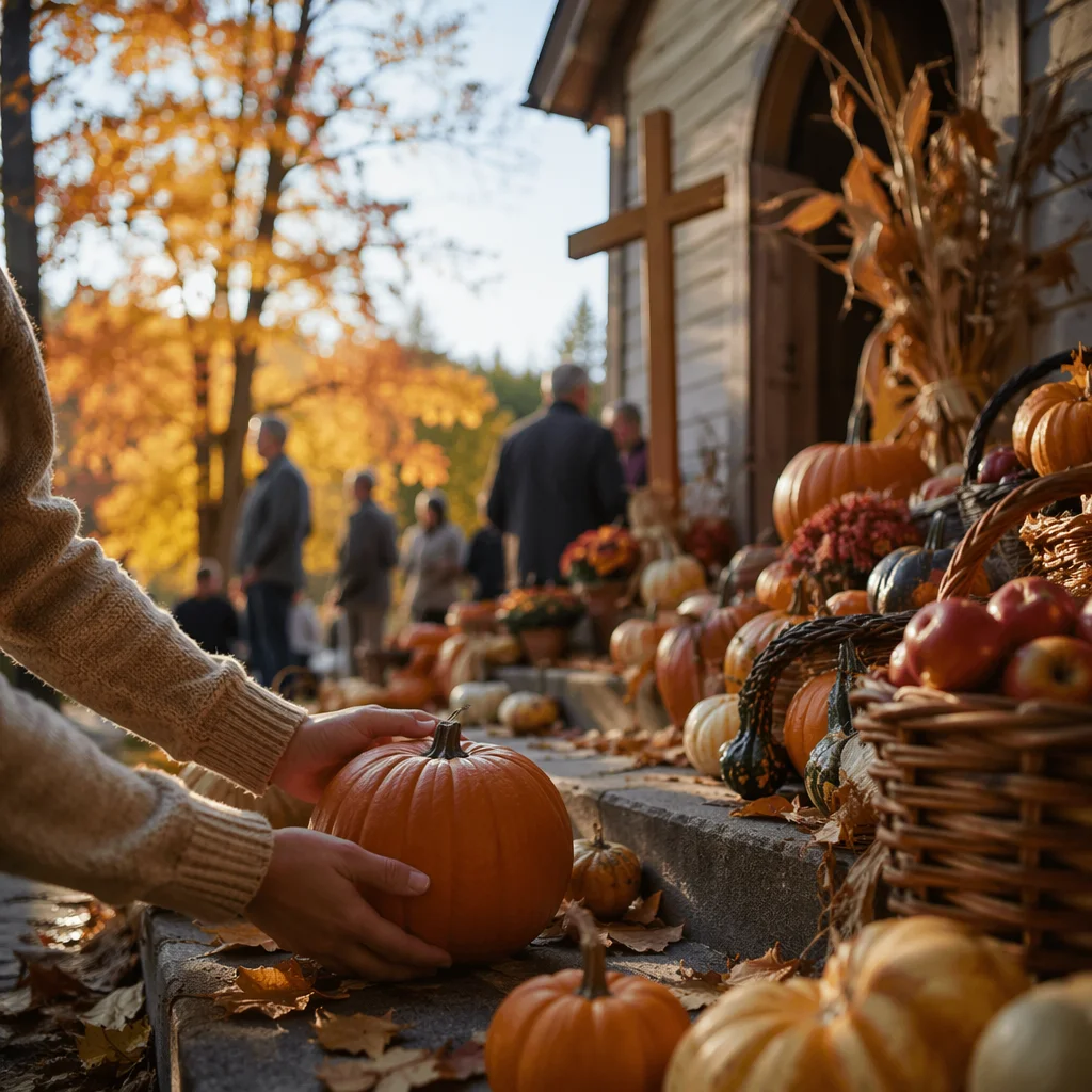 Autumn Harvest Festival at Wooden Church