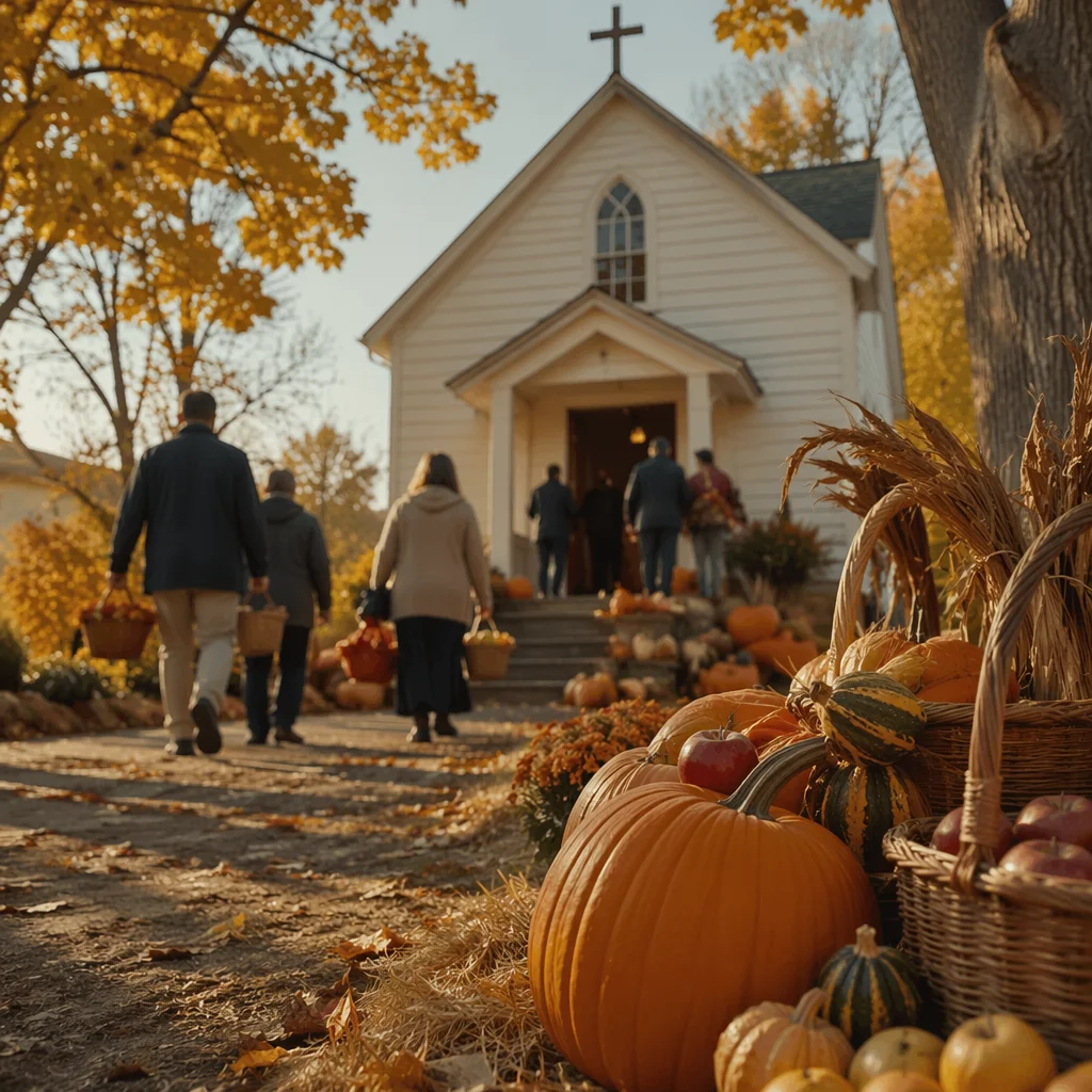 Autumn Harvest Festival at Country Church
