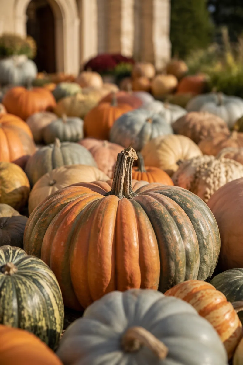 Autumn Church Harvest Pumpkin Festival Display