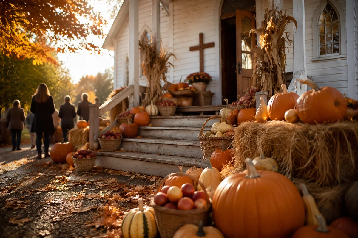 Autumn Harvest Festival at Wooden Church
