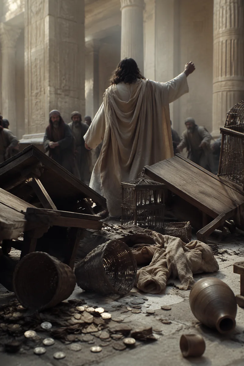 Holy Monday Temple Courtyard Upheaval