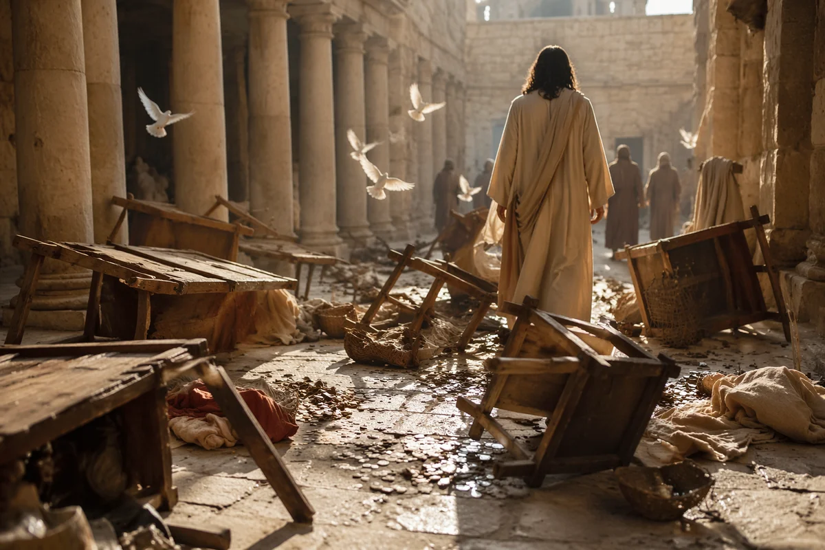 Holy Monday Temple Cleansing at Dawn