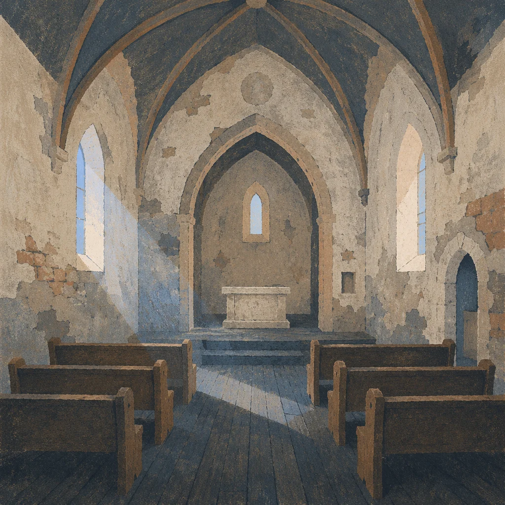 Holy Saturday Empty Chapel Altar Stillness