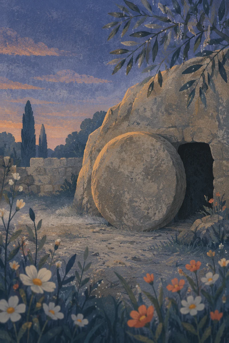 Sealed Tomb at Quiet Dawn