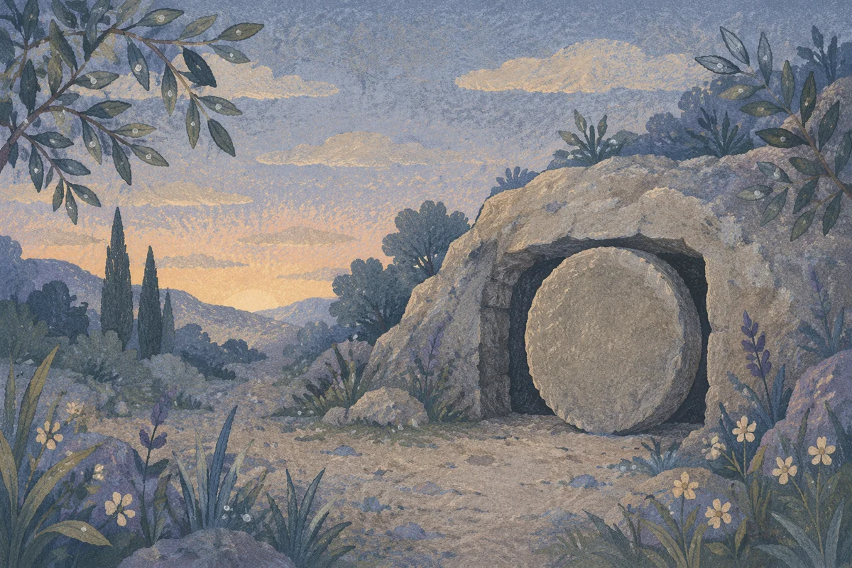 Holy Saturday Sealed Tomb at Dawn