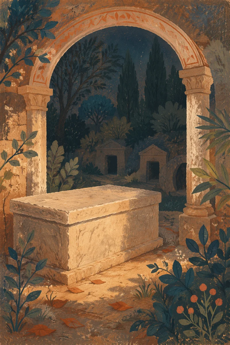 Holy Saturday Sealed Tomb at Dusk