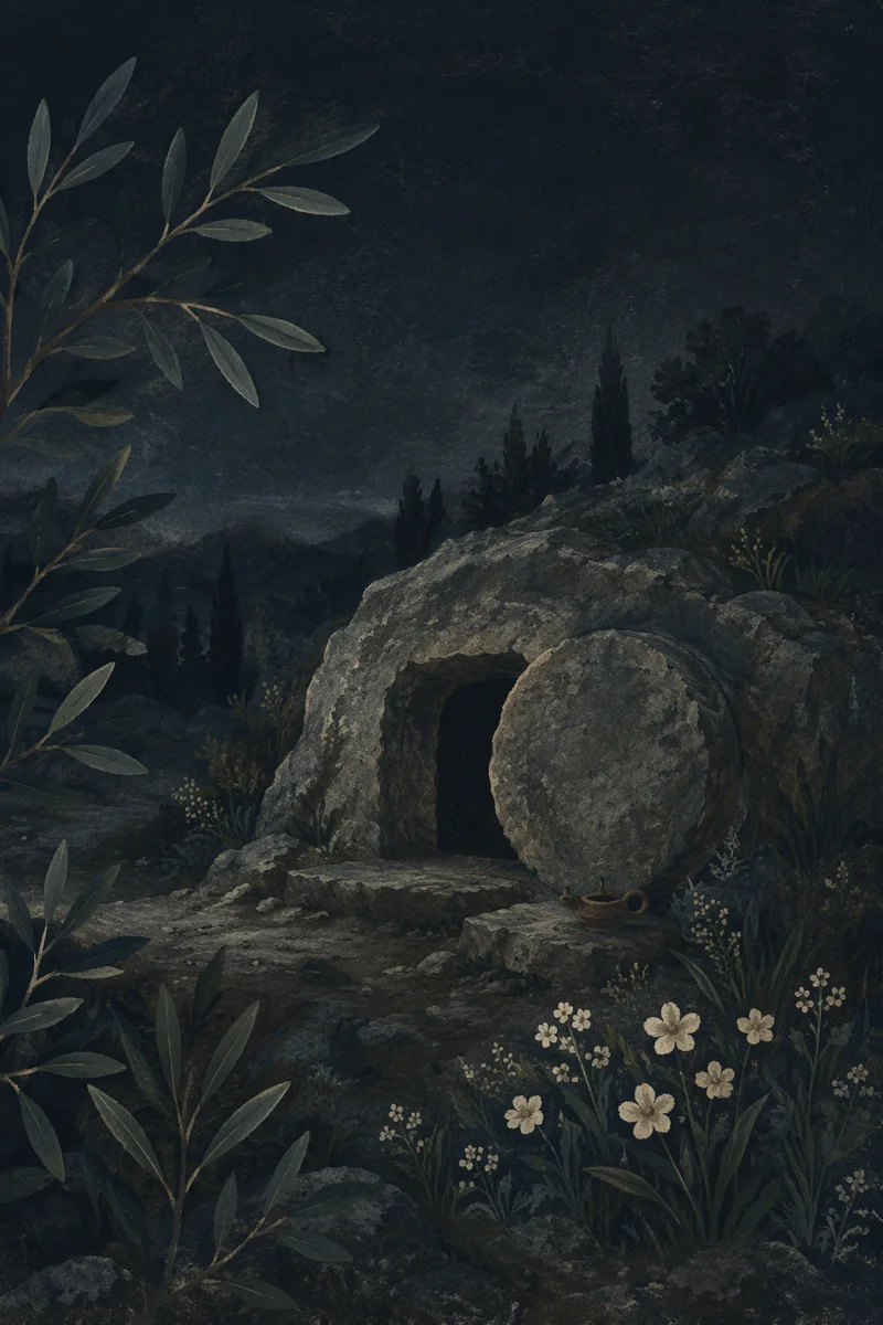 Holy Saturday Sealed Tomb at Dawn