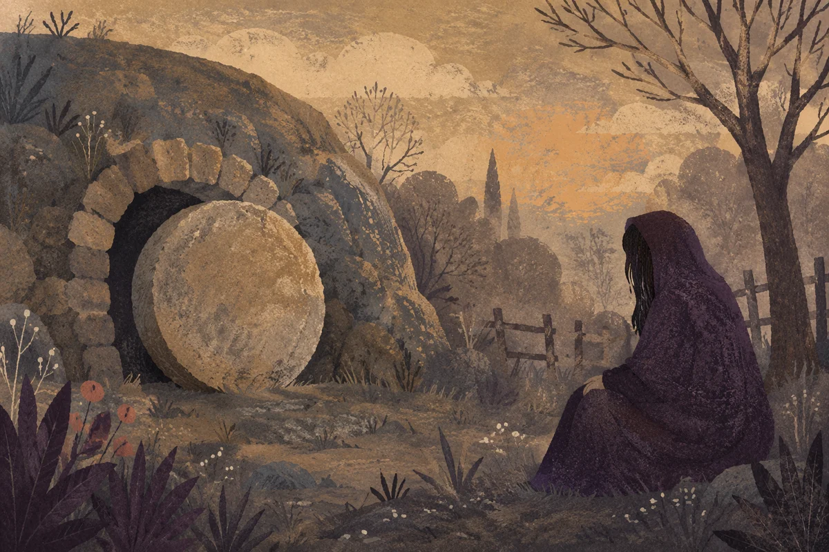 Holy Saturday Sealed Tomb at Dusk