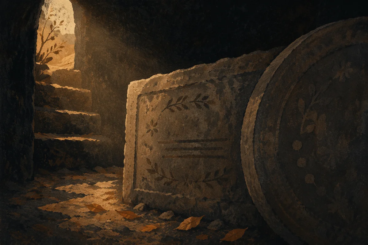 Holy Saturday Sealed Tomb in Darkness