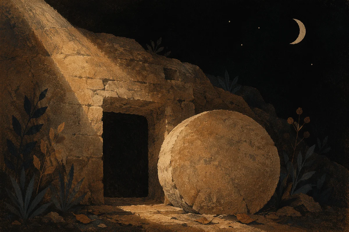 Holy Saturday Sealed Tomb in Darkness