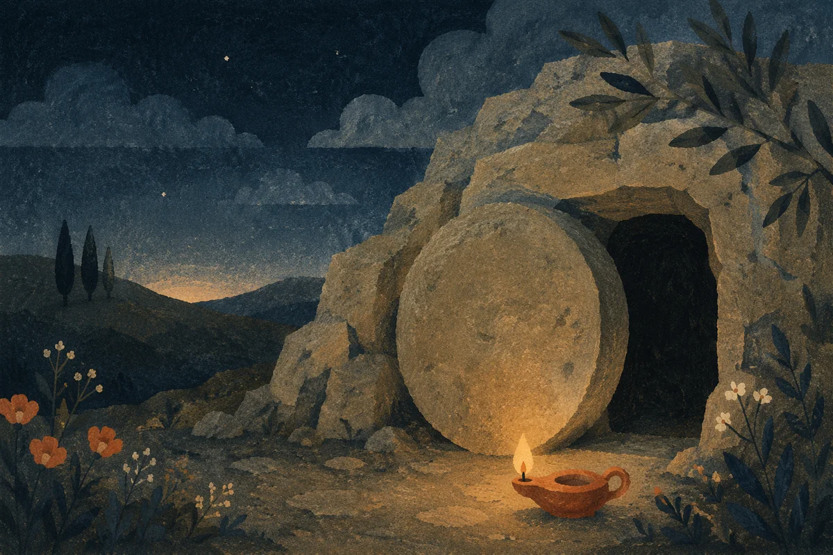 Holy Saturday Sealed Tomb at Dawn