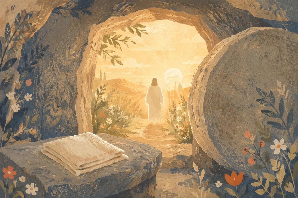 Easter Sunrise at the Empty Tomb