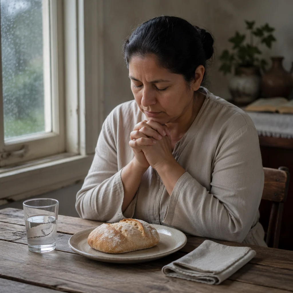 Lenten Prayer Before Bread and Water