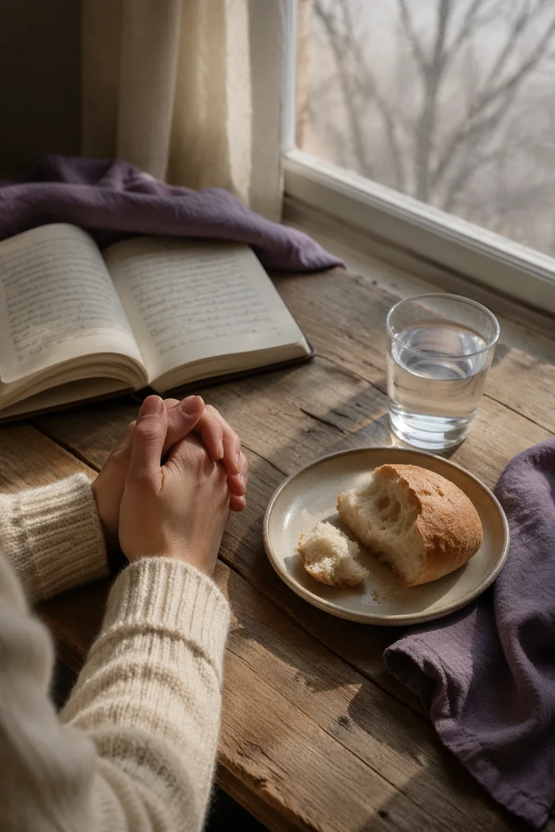 Lenten Prayer with Bread and Water