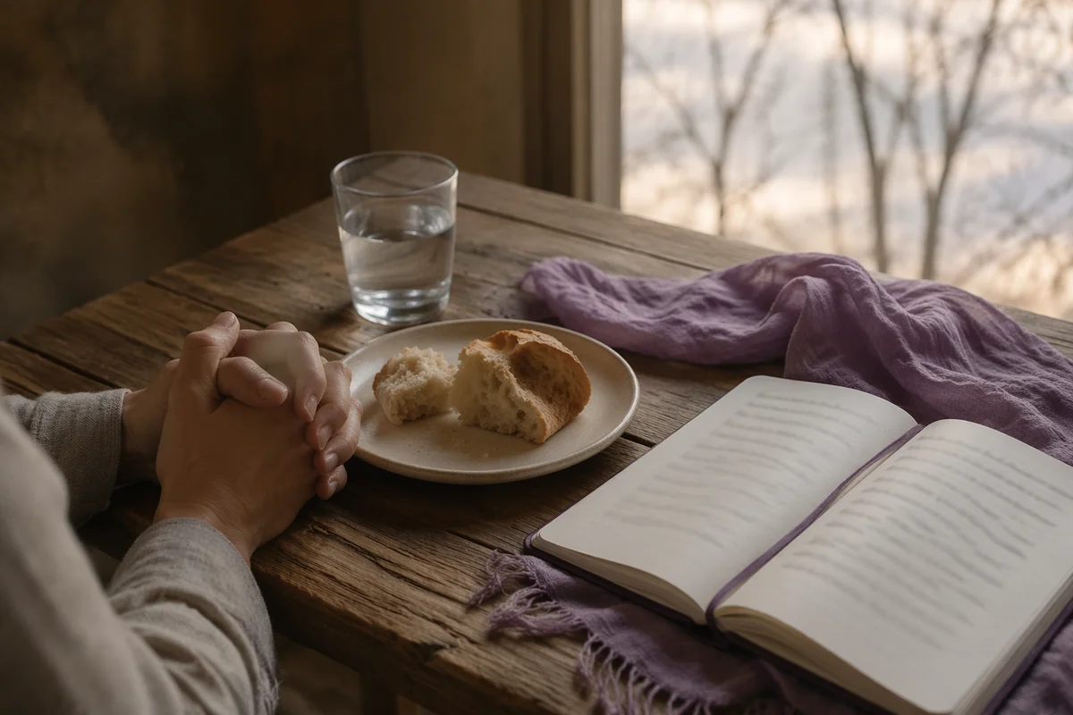 Lenten Prayer with Bread and Water