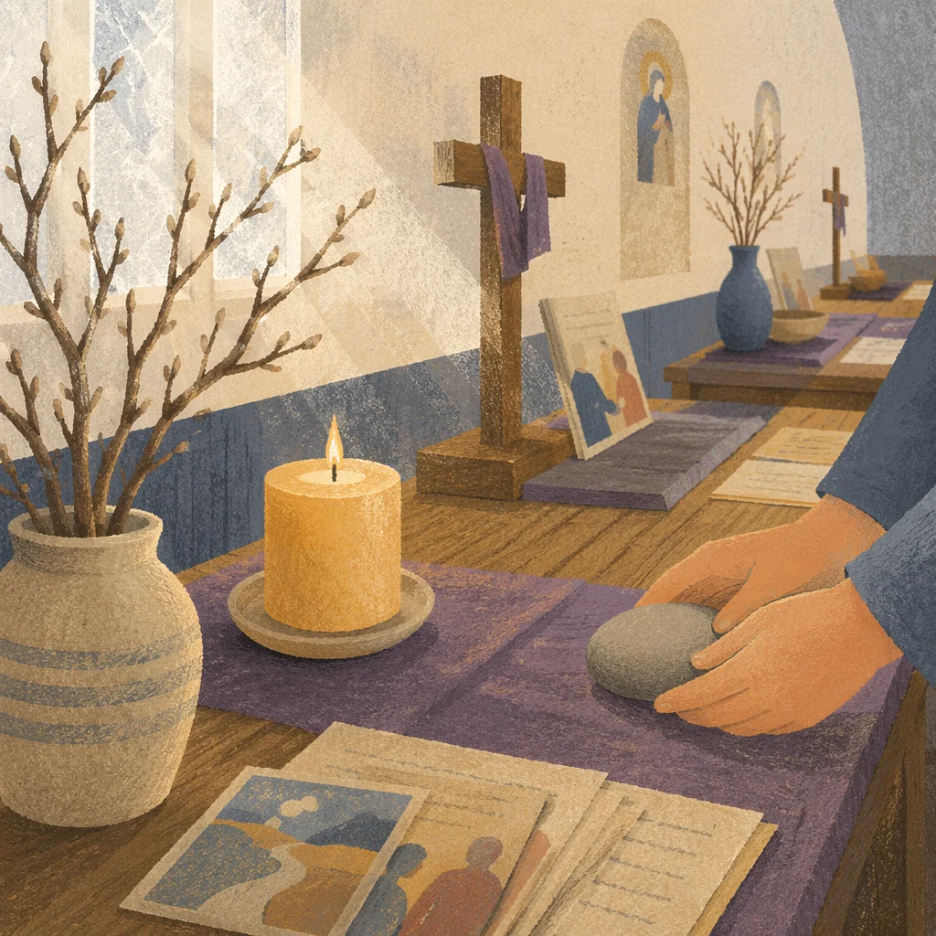 Lent Prayer Stations in Quiet Chapel