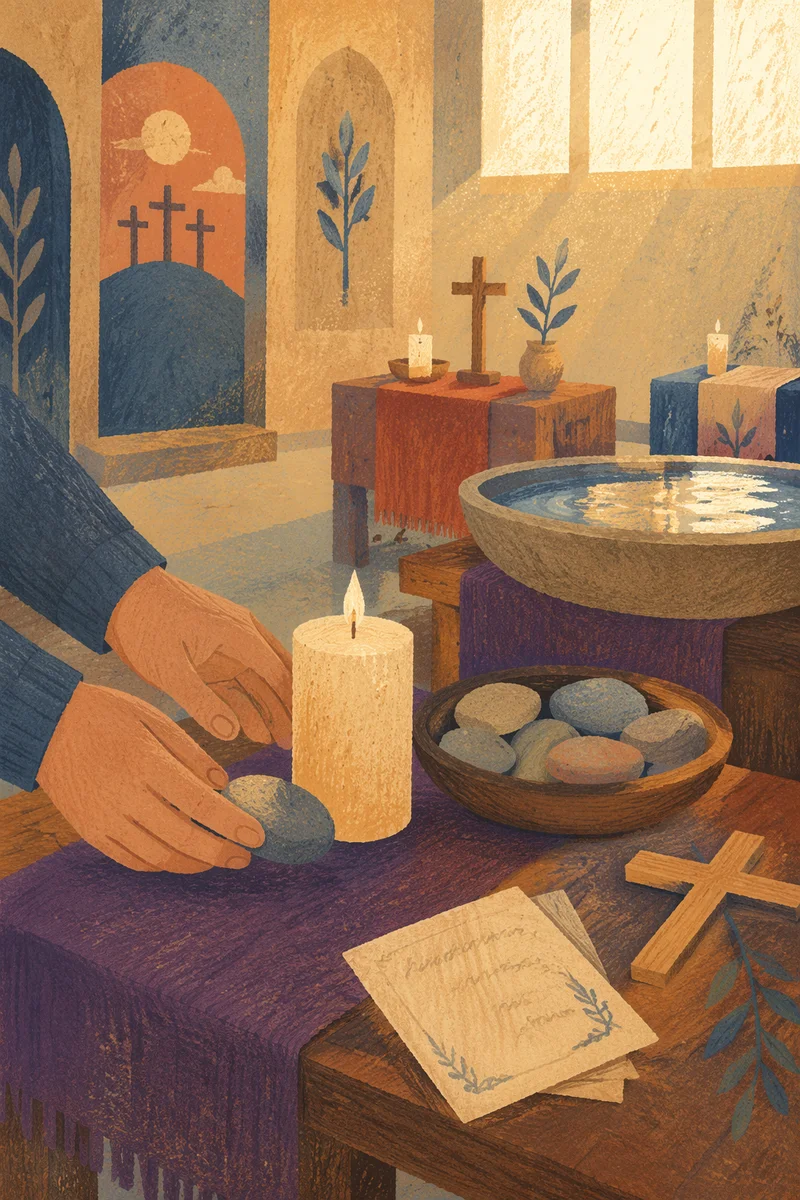 Lent Prayer Stations in Quiet Church