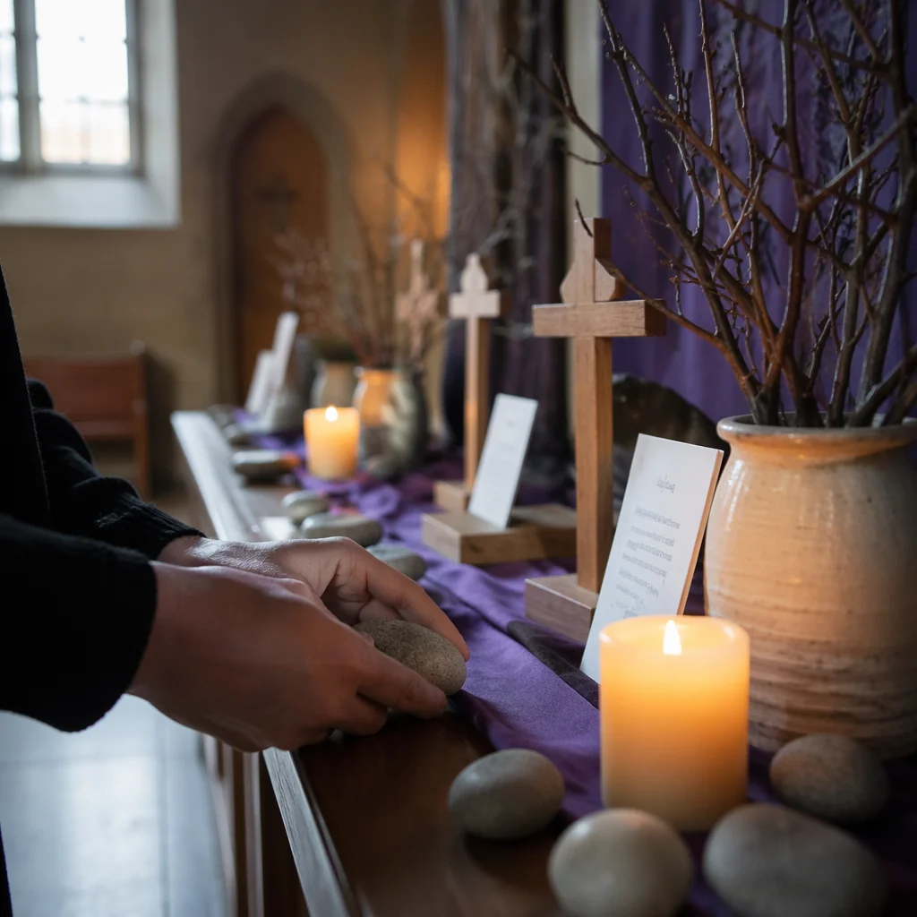 Lent Prayer Stations in Quiet Chapel