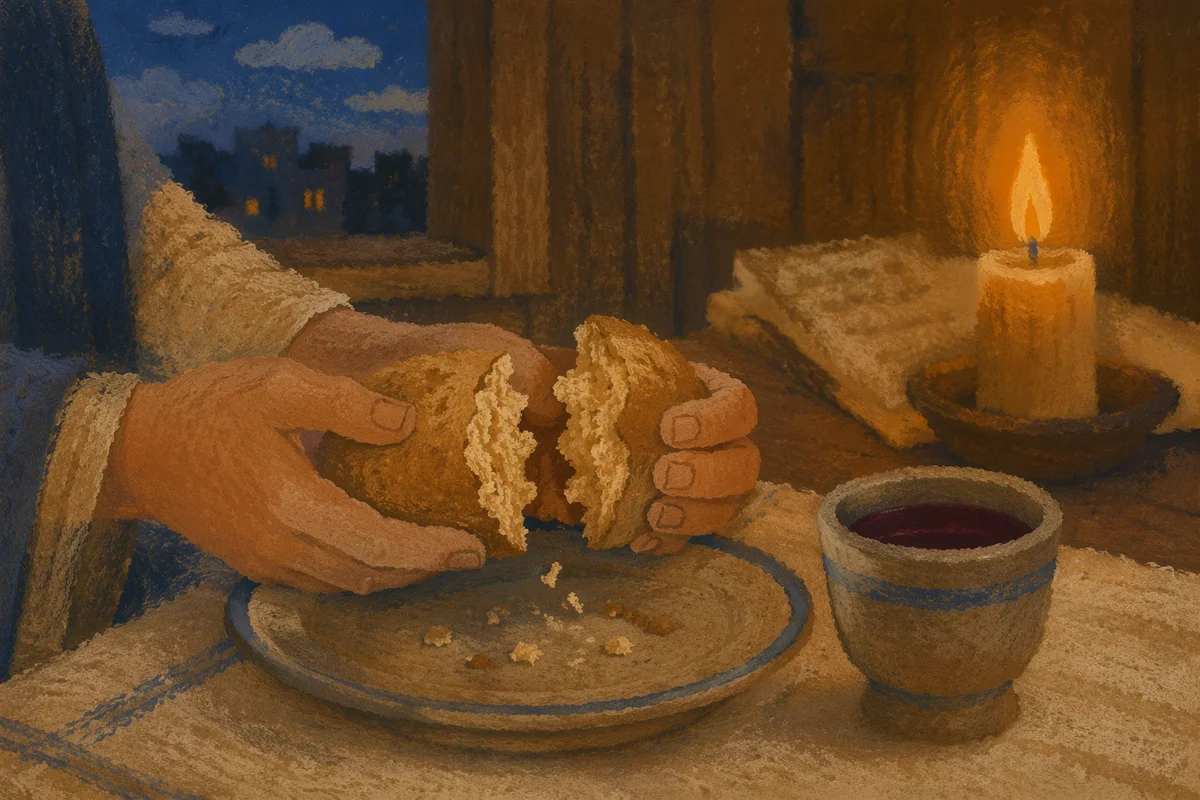 Maundy Thursday Bread Breaking Communion Table