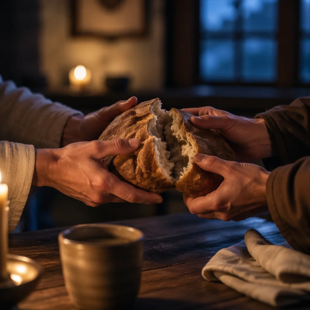 Maundy Thursday Communion Bread Breaking