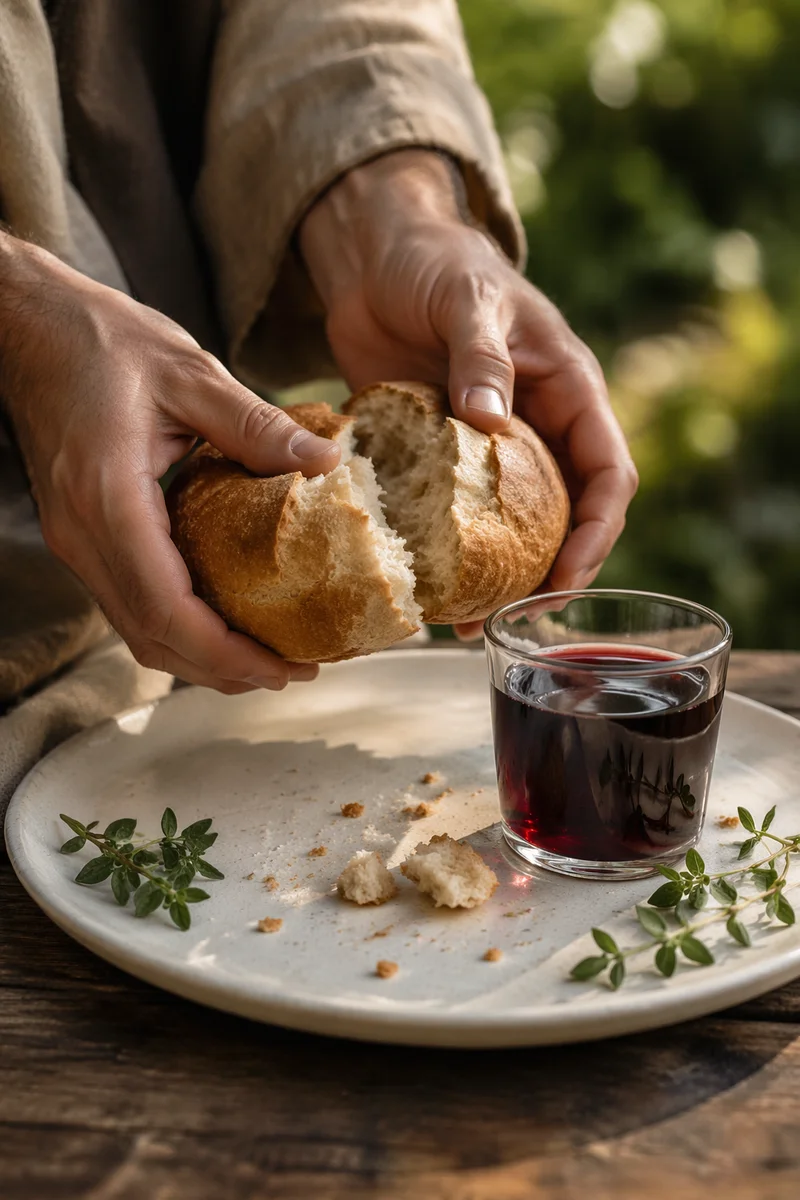 Maundy Thursday Communion Bread Breaking