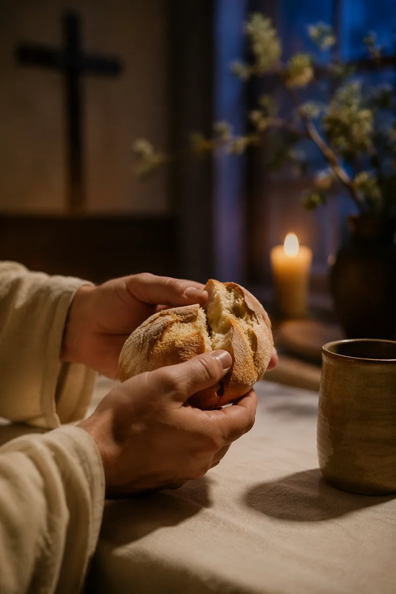 Maundy Thursday Communion Bread Breaking