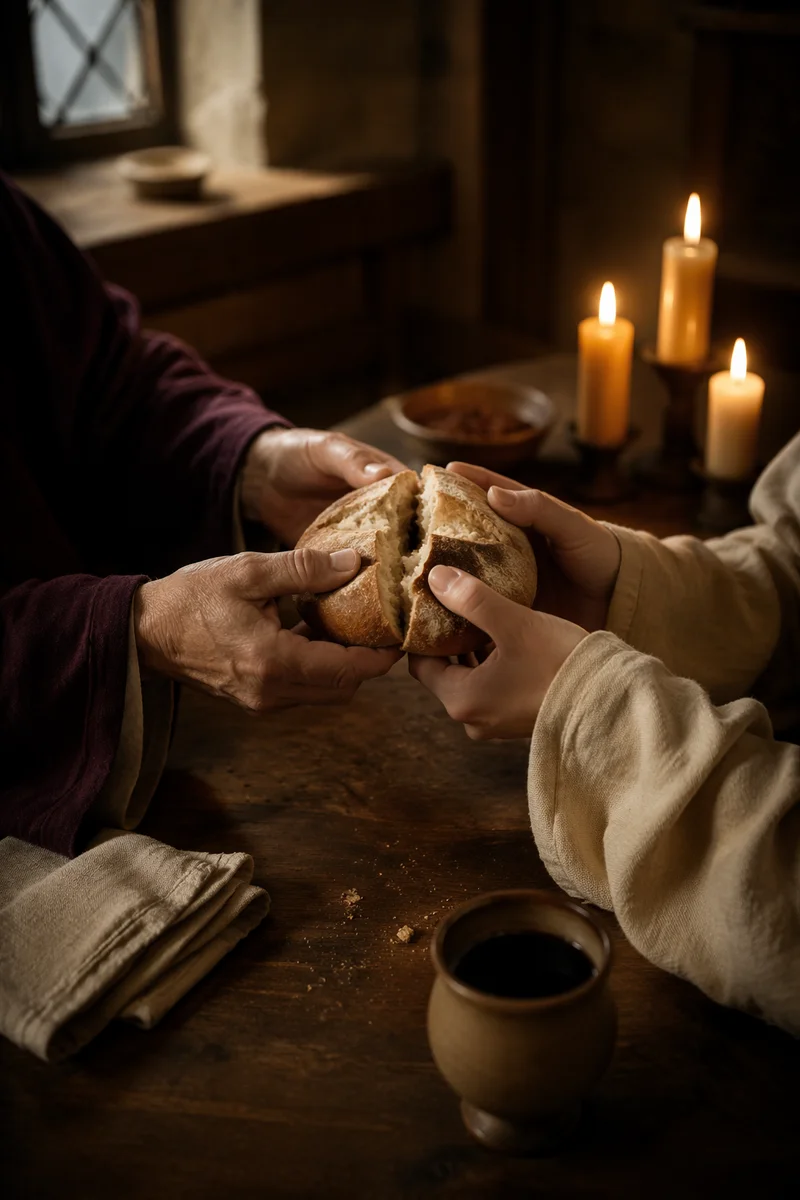 Maundy Thursday Communion Bread Breaking