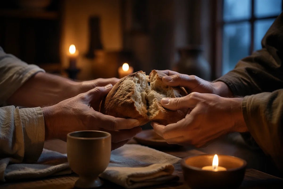 Maundy Thursday Communion Bread Breaking