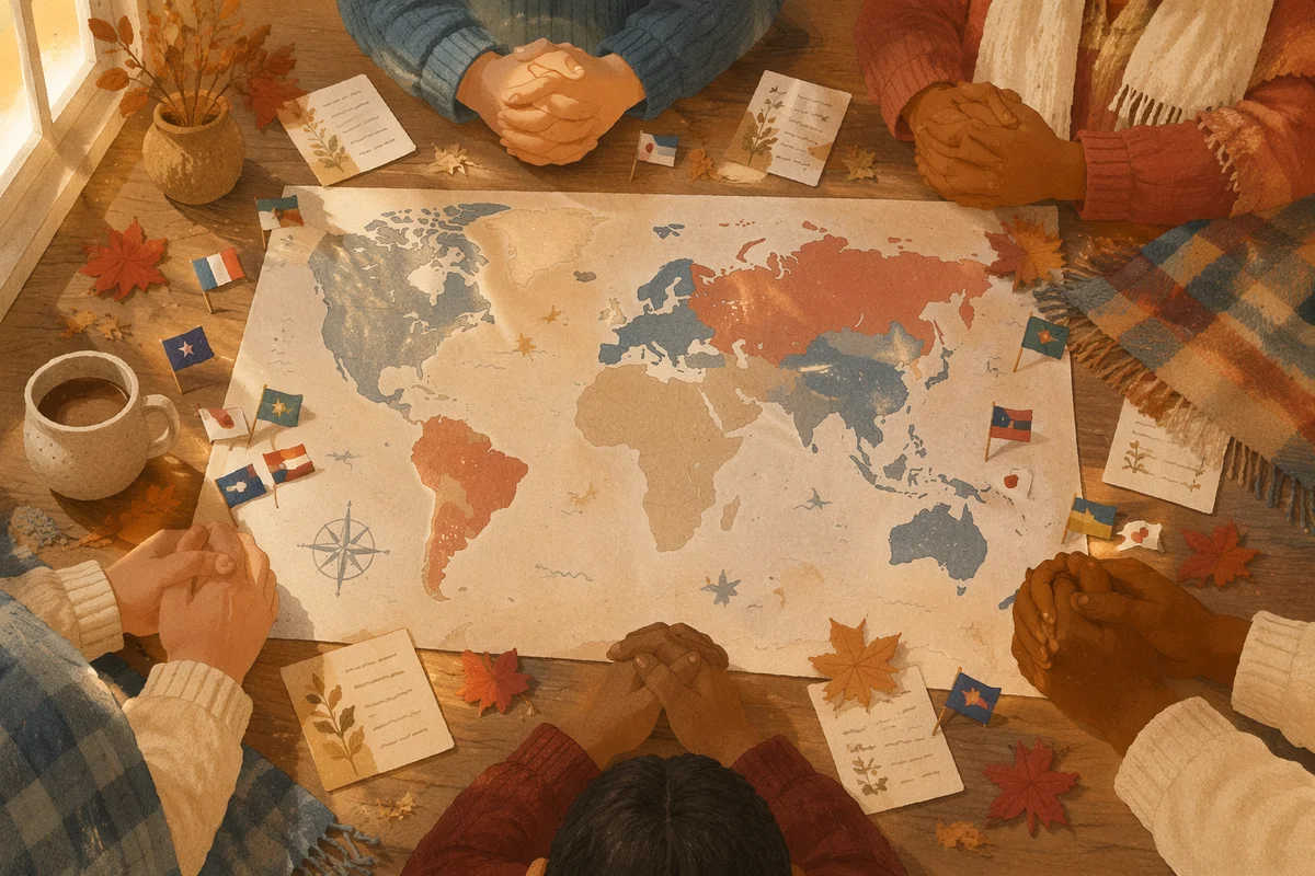 Autumn Missions Sunday Prayer Map Gathering