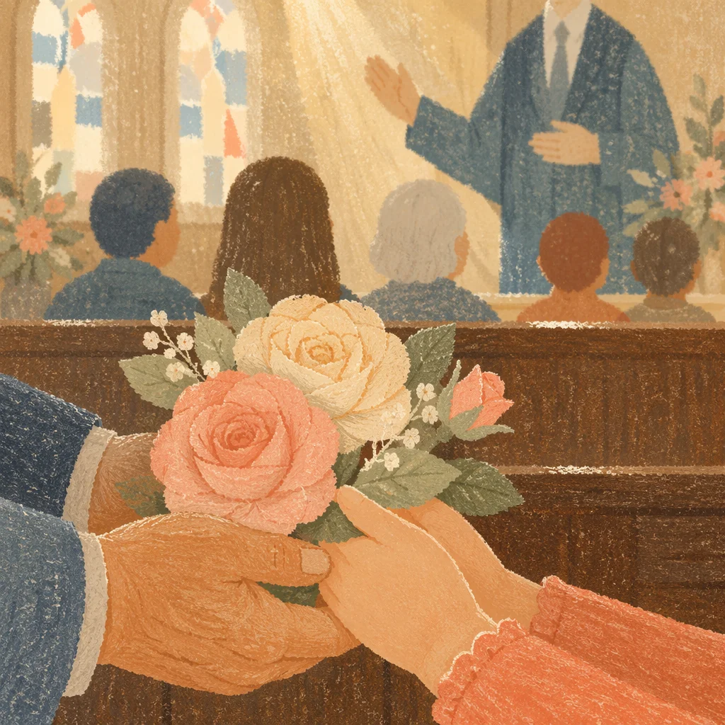 Mothers Day Roses and Church Blessing