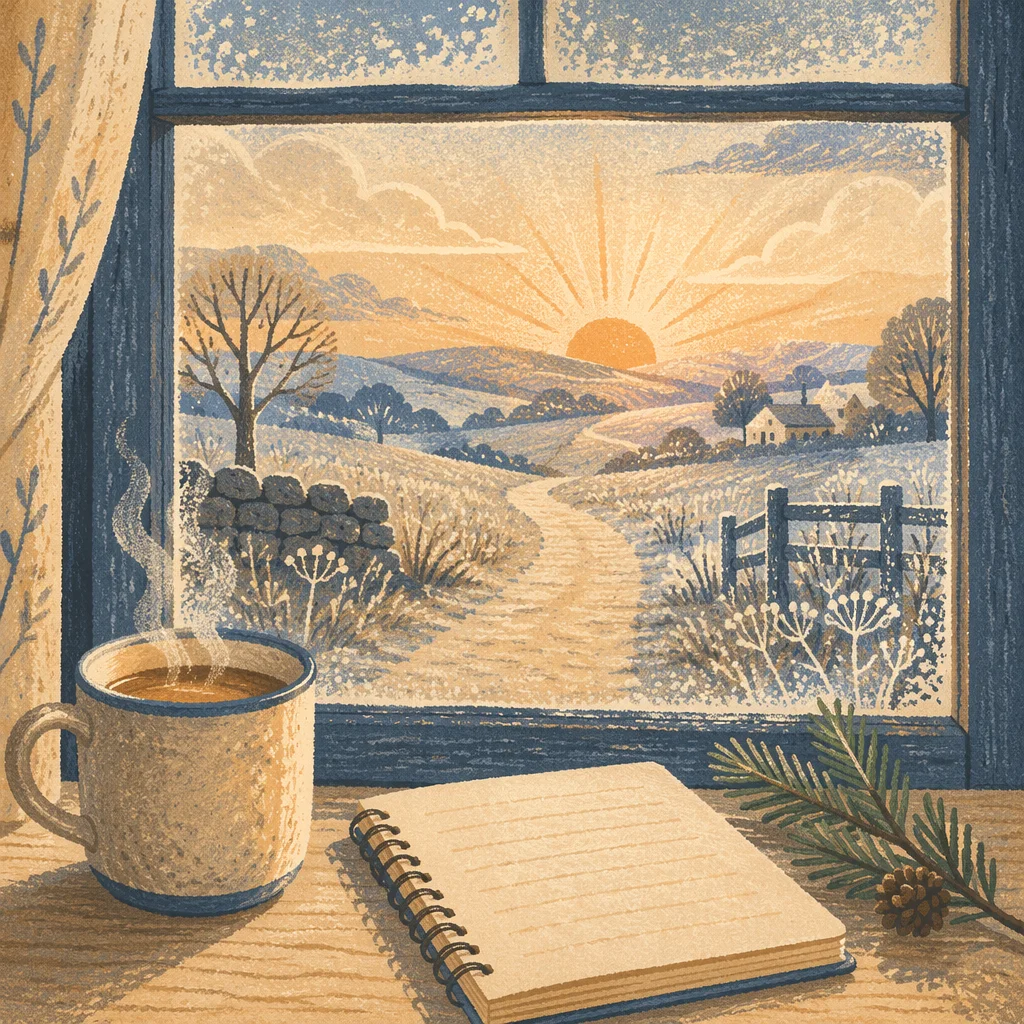 New Year Sunrise by Cozy Window