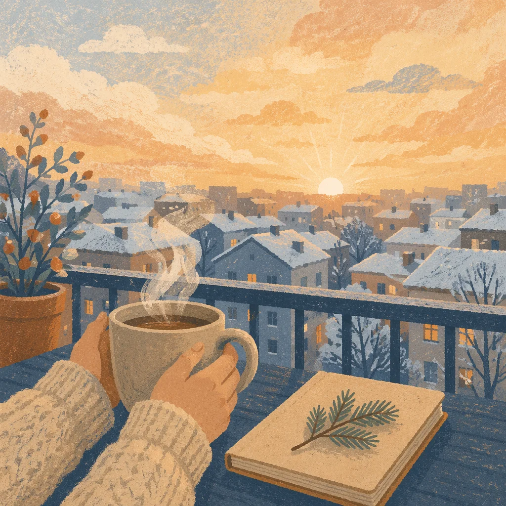 New Year Sunrise Balcony Fresh Start