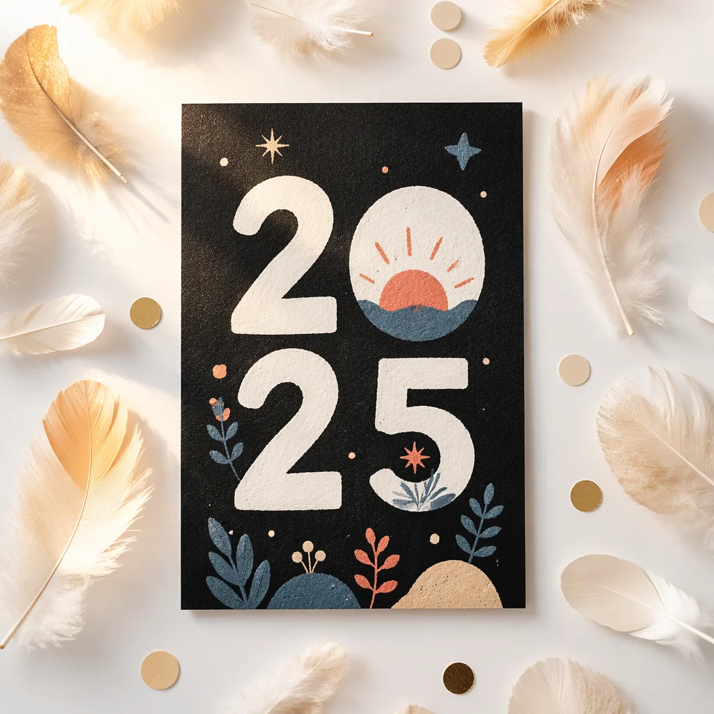New Year Sunrise Fresh Start Flat Lay
