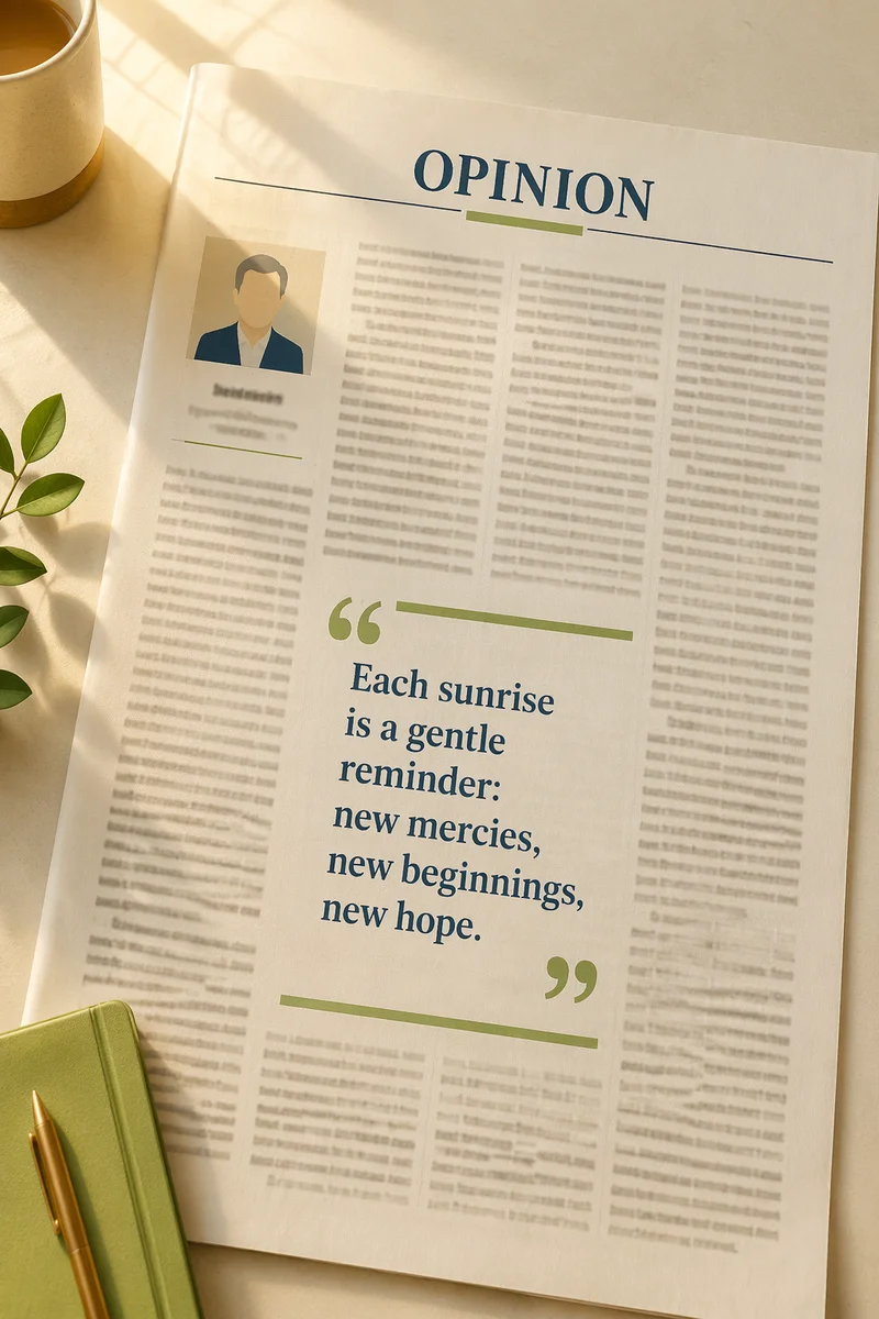 New Year Sunrise Editorial Fresh Start
