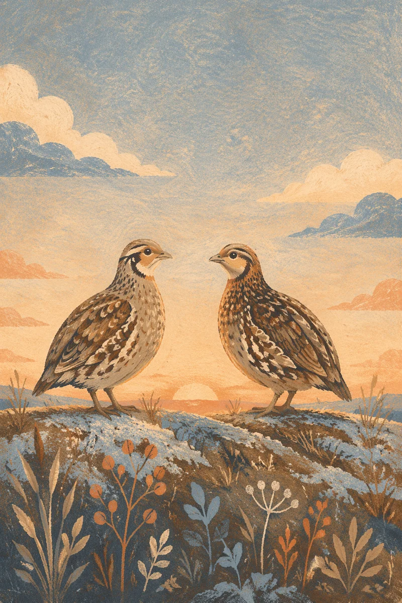 New Year Sunrise Birds of Renewal