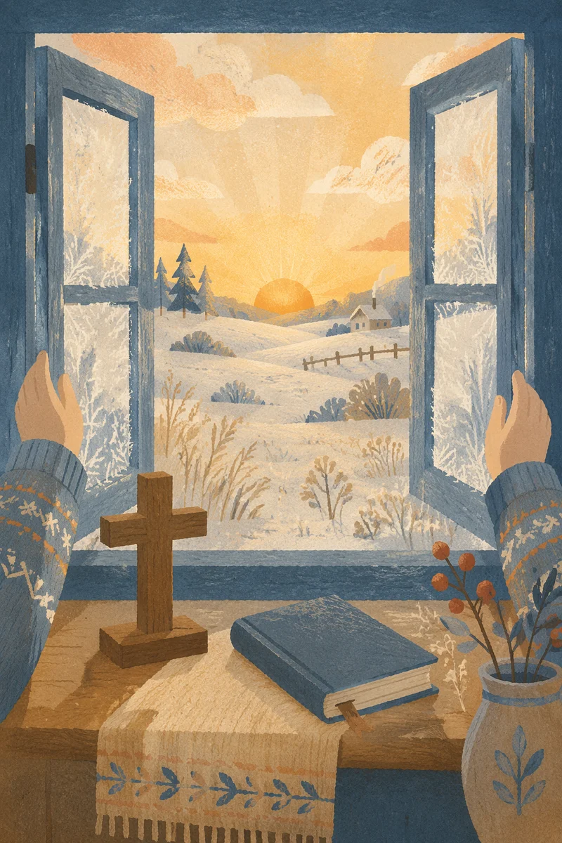 New Year Sunrise Prayer Window
