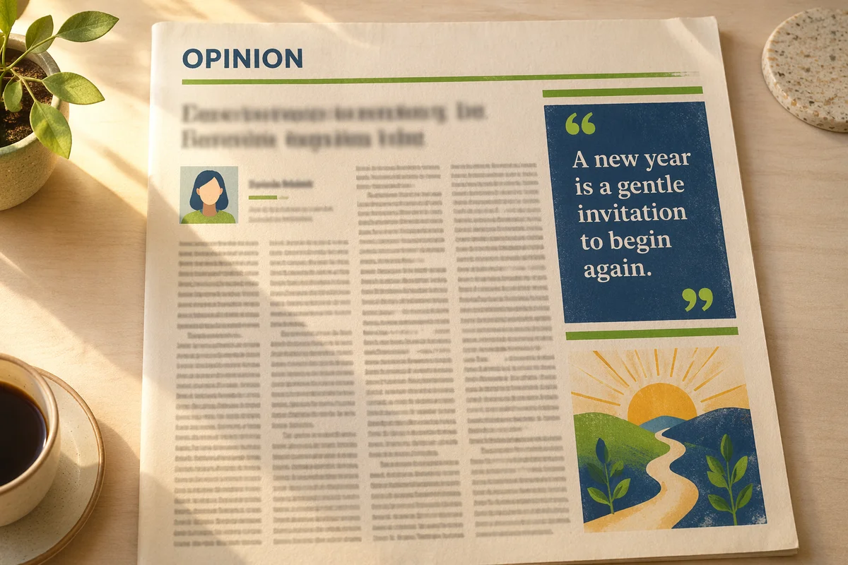 New Year Sunrise Editorial Fresh Start