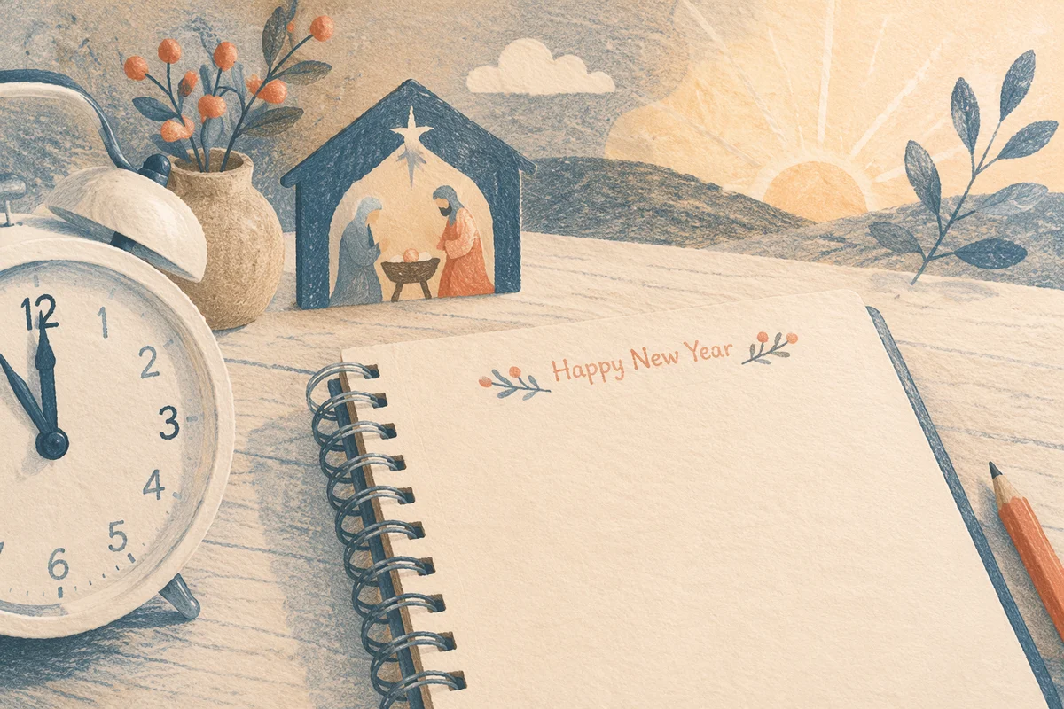 New Year Sunrise Planner and Alarm Clock