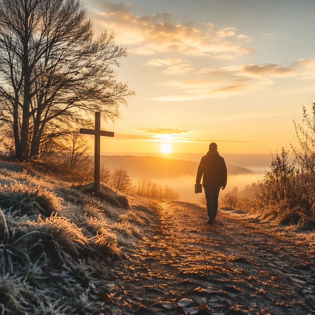 New Year Sunrise on Faithful Path