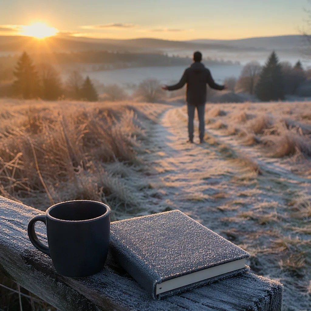 New Year Sunrise Prayerful Countryside Path