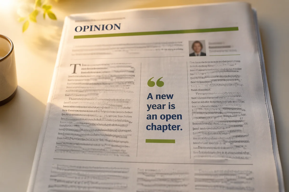 New Year Sunrise Editorial Fresh Start