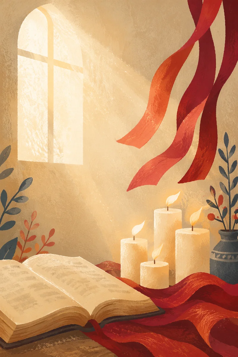 Pentecost Flames and Wind in Chapel