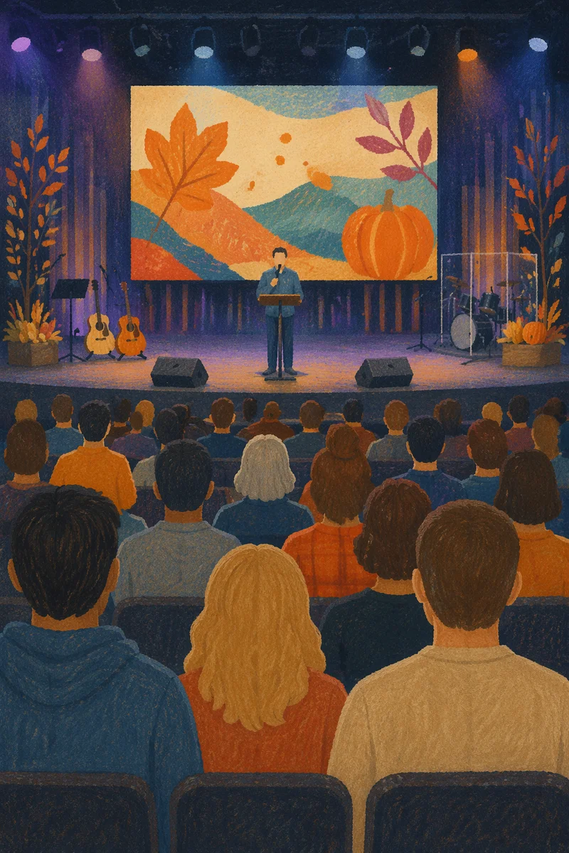 Fall Church Kickoff Rally in Auditorium