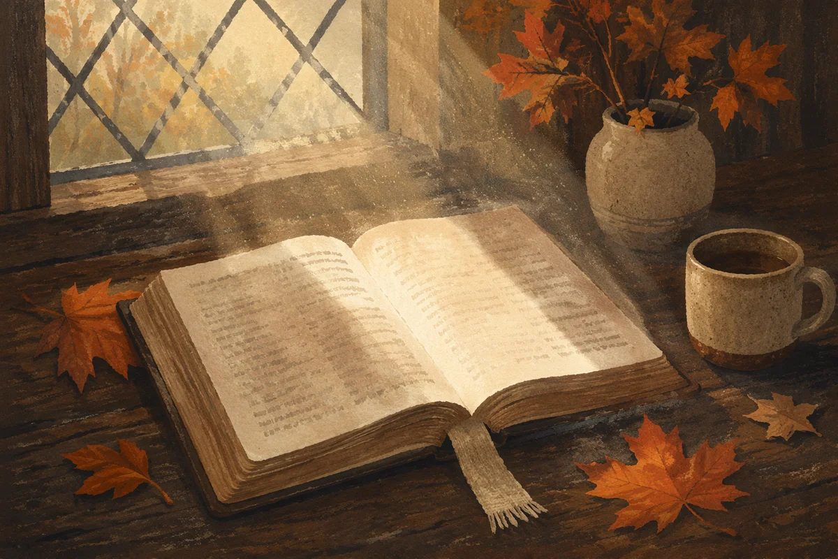 Open Bible with Reformation Day Light