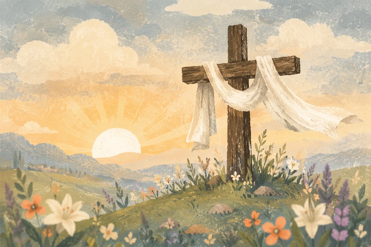 Easter Resurrection Cross on Spring Hill