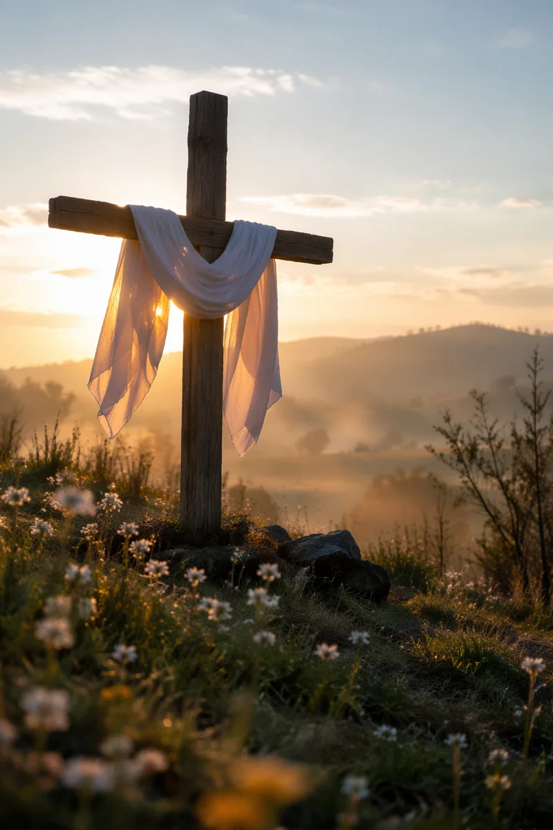 Easter Resurrection Cross on Spring Hill