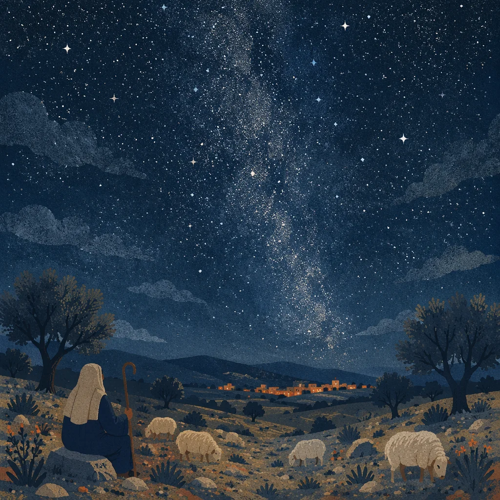 Shepherds Field Under Winter Milky Way