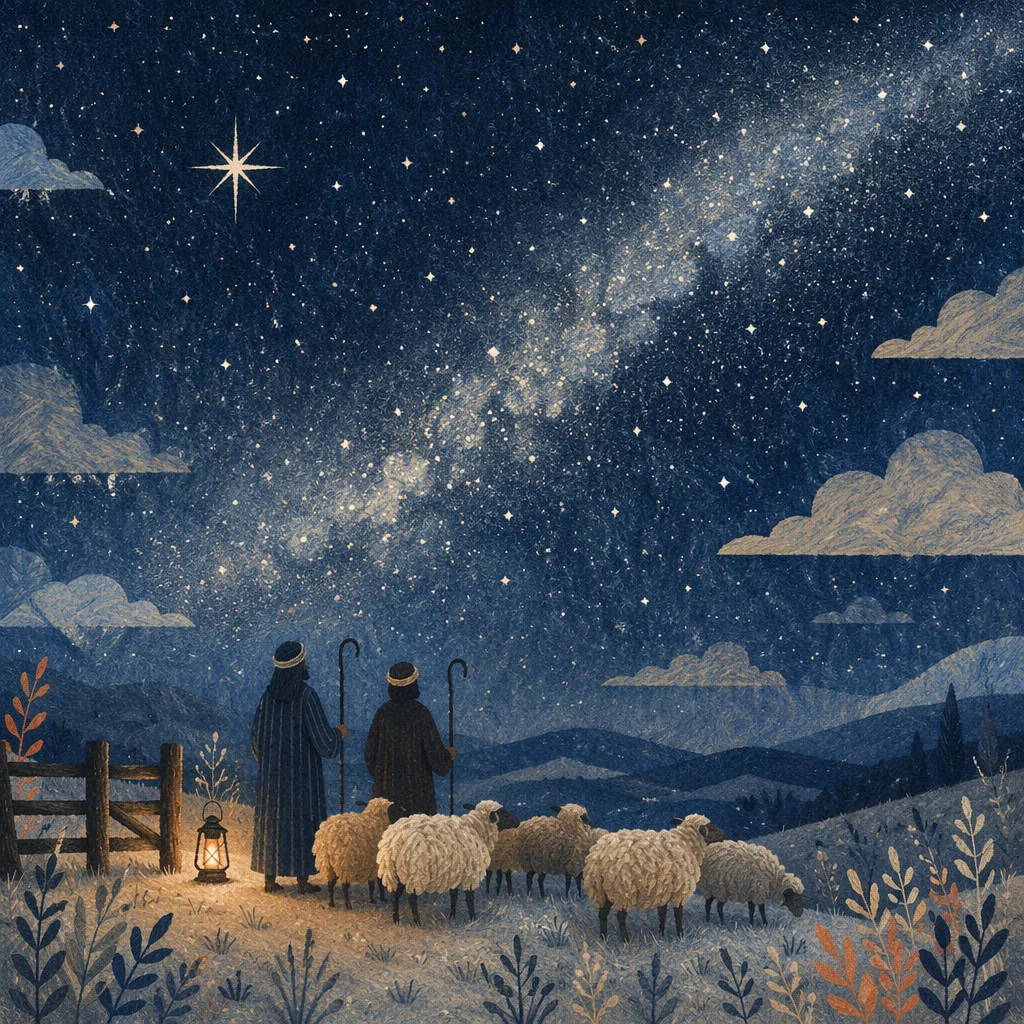 Shepherds Under Winter Milky Way Stars