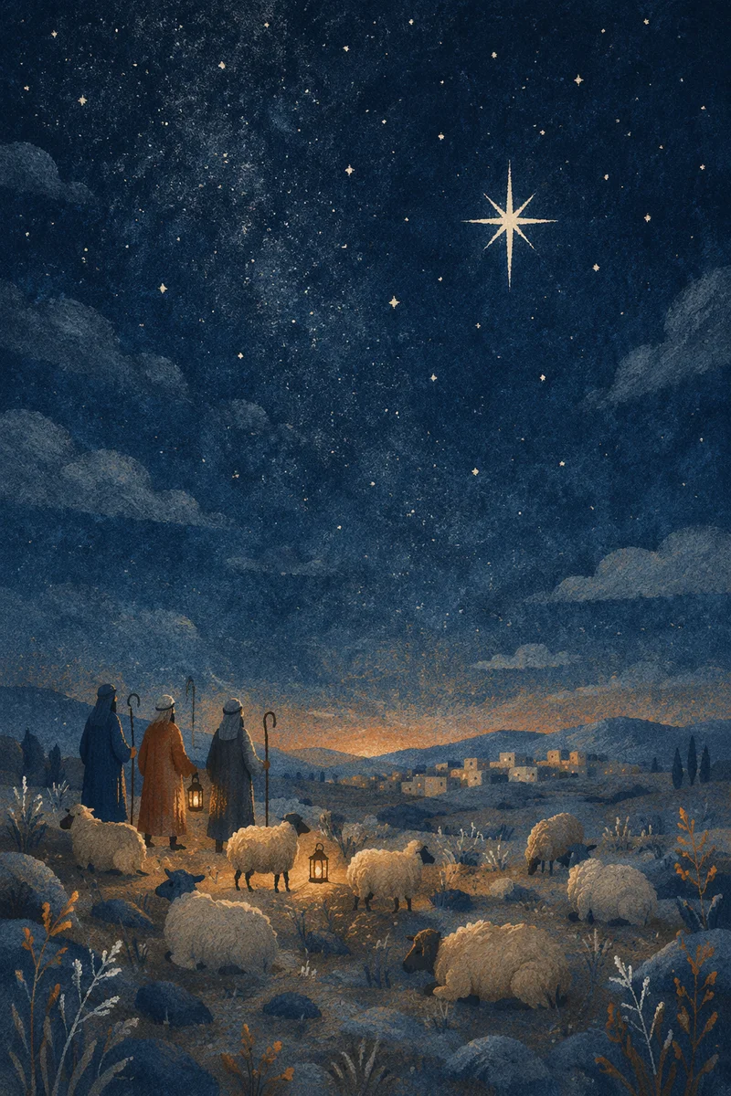 Shepherds Under Winter Stars