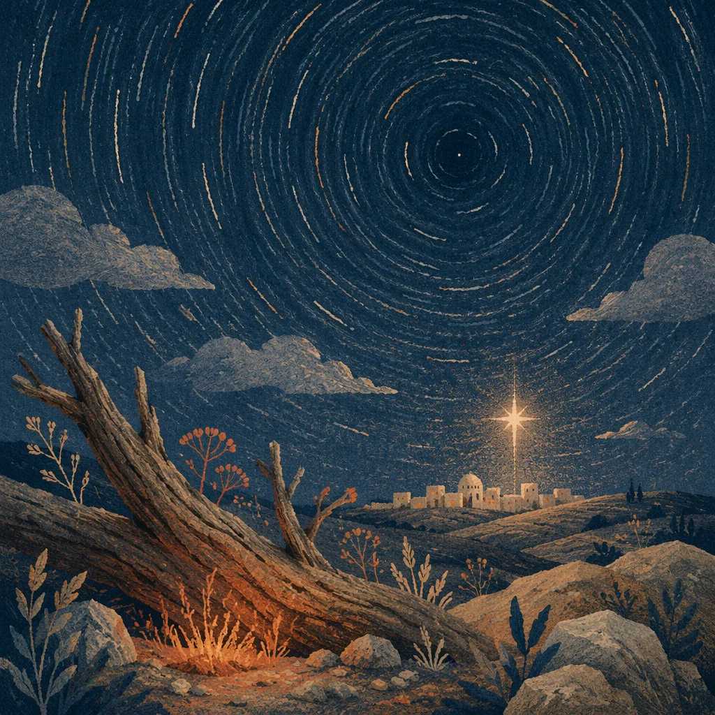 Star of Bethlehem Desert Night Sky